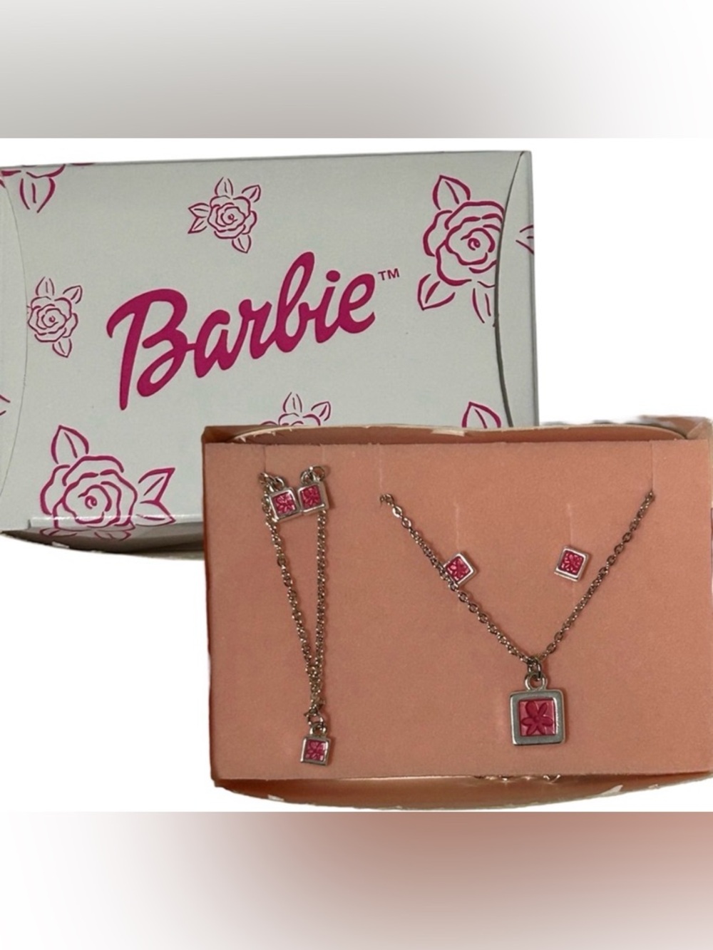 2001 BARBIE AVON JEWELLERY SET NECKLACE EARRINGS BRACELET VINTAGE MATTEL GIRLS